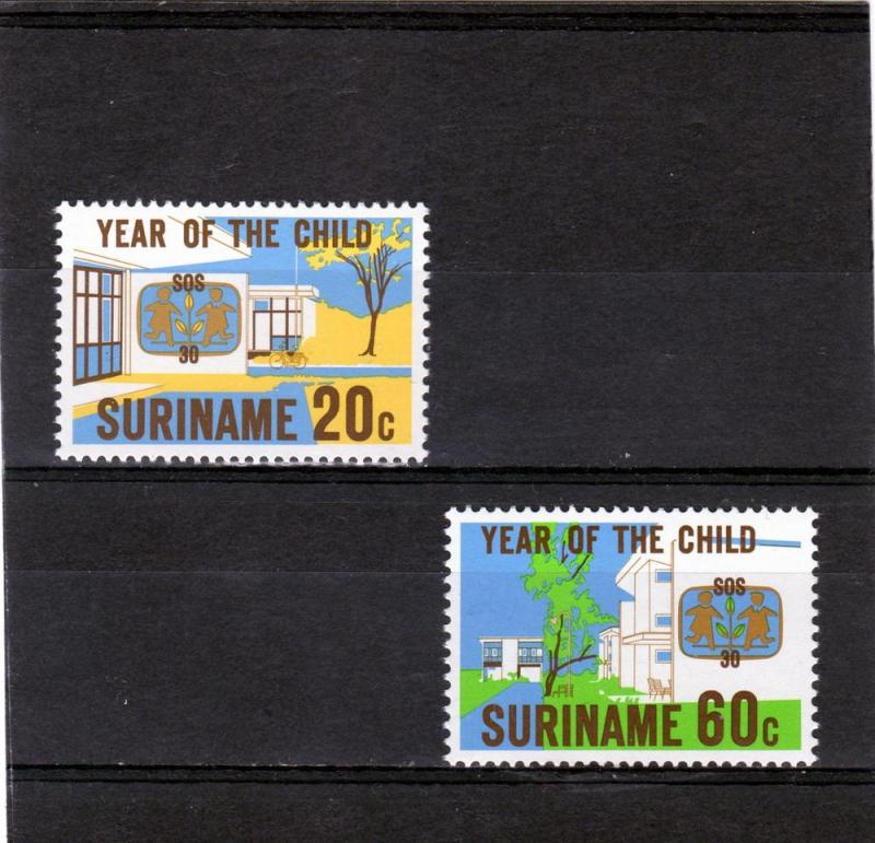 Surinam 1979 Year of the Child (2) MNH Sc# 539/540 