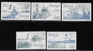 SWEDEN SC# 1410-14  FVF/MNH 1982