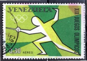 Venezuela; 1968: Sc. # C995: Used Single Stamp