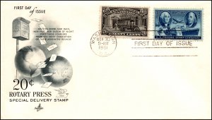 Scott E19 20 Cents Special Delivery Artcraft FDC Unaddressed