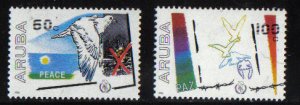 Aruba  #22-23  MNH  1986     international peace year