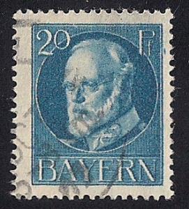 Bavaria #102 20PF Prince Regent Luitpold used F-VF