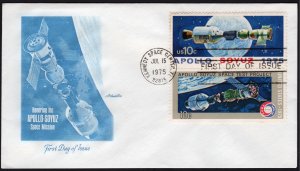 SC#1569-70 10¢ Apollo-Soyuz Mission: Artmaster (1975) Unaddressed