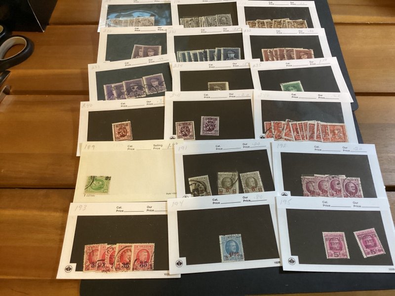 ICOLLECTZONE Belgium High CV Dealer Card Lot as received (A500-15)