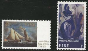 Ireland Scott 282-283 MH* Art stamps 1970 set