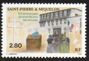 St. Pierre & Miquelon Sc #602 Mint Hinged