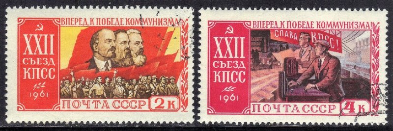 RUSSIA SC# 2524+2526  *CTO*  1961  2k&4k  SEE SCAN