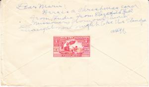 India Cover with Health Stamp on Back