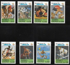 Sierra Leone 1990 MNH Stamps Scott 1274-1281 Sport Olympic Games Cycling