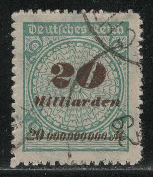 Germany Reich Scott # 308, used, exp h/s