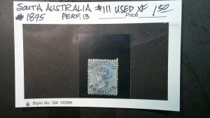 South Australia 1895 Scott# 111 USED VF-XF Bull's Eye Cancel