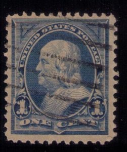 US SCOTT #246 USED BRIGHT ULTRAMARINE VERY FINE