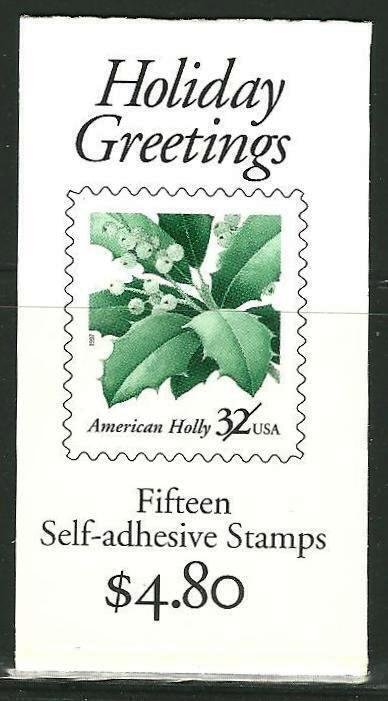 PCBstamps   US #3177 BK264 (15x32c)American Holly, MNH, (2)