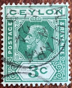 Ceylon #202 Used Single King Edward VII L21