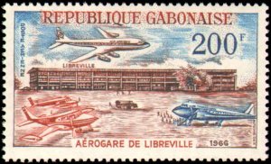 Gabon #C49, Complete Set, 1966, Never Hinged