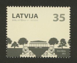 Latvia Sc# 801 MNH Biblioteka No.1