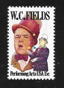 SC# 1803 - (15c) - WC Fields, MNH Single