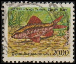 Sri Lanka 980 - Used - 20r Cherry Barb (1990) (cv $2.50)