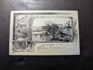 1901 Southern Nigeria Postcard Cover Old Calabar River to Wandsbeck Germany