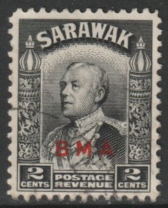 Sarawak Scott 136 - SG127, 1945 BMA Overprint 2c used