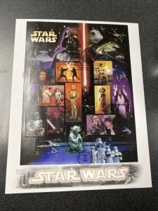 FDC 4143 Star Wars Anniversary 2007 First Day Of Issue On ArtCraft Cover