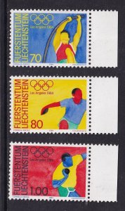 Liechtenstein   #784-786  MNH  1984  summer Olympics
