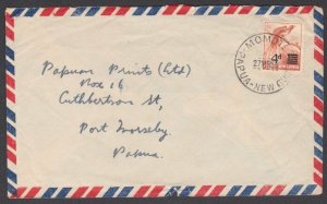 PAPUA NEW GUINEA 1958 cover ex MOMOTE.......................................M808