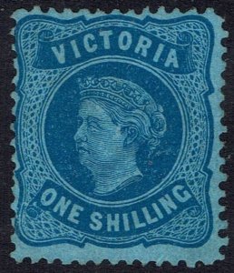 VICTORIA 1873 QV 1/- NO GUM