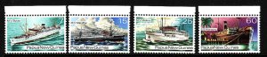 Ships-Boats-Papua New Guinea-Sc#425-8-unused NH set-1976-