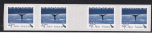 New Zealand # 1928B, Tail of a whale, Self Adhesive Strip of 4, NH, 1/2 Cat.