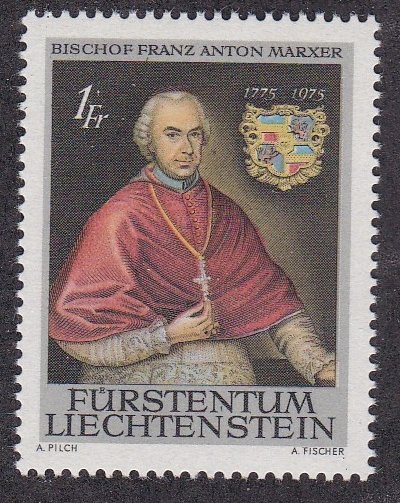 Liechtenstein # 552, Bishop Marxer,  NH, 1/2 Cat.
