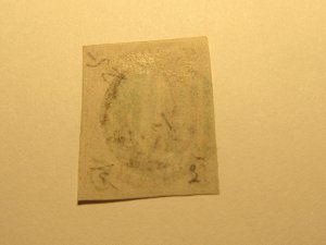 USA Stamp Scott #1 VF/XF USED BLUE CANCEL WITH 4 MARGINS,