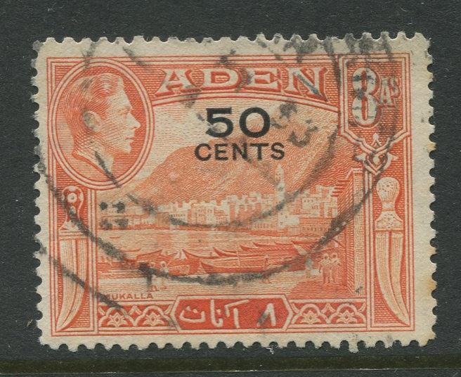 STAMP STATION PERTH Aden #41 - KGVI Definitive Overprint 1951 Used CV$0.50.