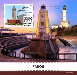 Guinea-Bissau - 2021 Lighthouses & Birds - Stamp Souvenir Sheet - GB210426b