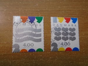 Denmark  #  1167-68  used