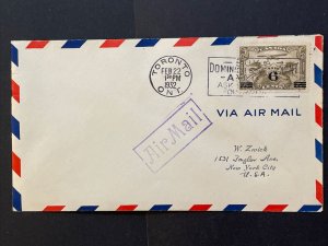 1932 Canada Sc# C3 First Day Airmail Cover FDC Toronto, Ontario Cancel