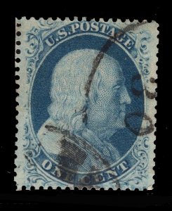 MOMEN: US STAMPS #24 58L5 TYPE Va PLATE 5 USED LOT #81200*