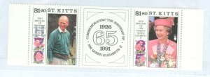 St. Kitts #318-319 Mint (NH) Single (Complete Set) (Queen) (Royalty)
