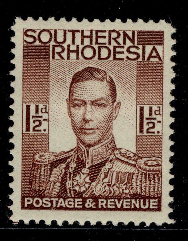 SOUTHERN RHODESIA GVI SG42 1½d red-brown M MINT.