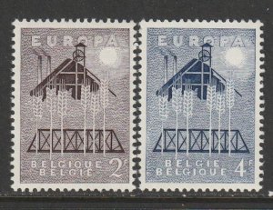 1957 Belgium - Sc 512-3 - MH VF - 2 single - United Europe