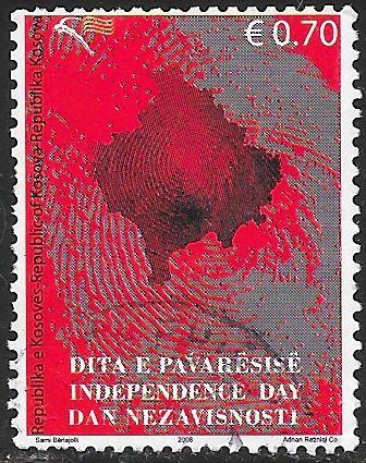 U.N. Kosovo 95b Used - Independence Day