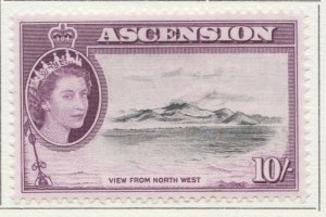 1956 BRITISH COLONY ASCENSION 10s MH* Stamp A4P16F39616-
