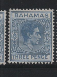 Bahamas 1943 SG154a Threepence - mounted mint (32198)