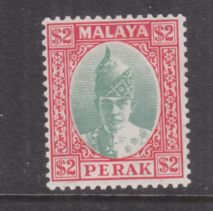 PERAK, MALAYSIA, 1940 Sultan, $ 2.00 Green & Scarlet, lhm.