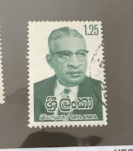 Sri Lanka 1979  Scott 552  used - 1.25r, Dudley S. Senanayake, Prime Minister