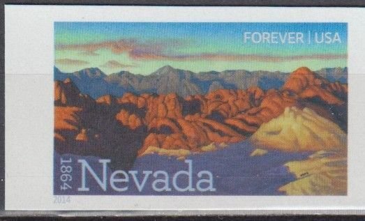 ​(L) USA Sc#4907a Statehood Nevada Imperf NDC Single MNH