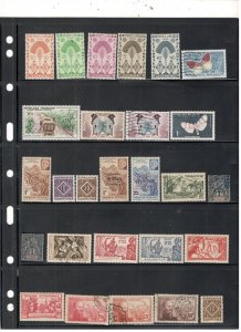 MADAGASCAR COLLECTION ON STOCK SHEET MINT/USED