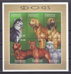 Grenada, Gr. Scott cat. 2254 a-f. Dogs sheet of 6. ^