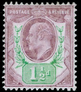 SG223 SPEC M9(-), 1½d very pale purple & green (CHALKY), LH MINT. UNLISTED.