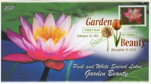 21-066, 2021,Garden Beauty, First Day Cover, Digital Color Postmark, SC 5564,